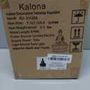 Kalona Home Dcor 9.6" Tabletop Fountain Exquisite Smile Sitting Buddha Fountains Desk Water Fountain Decorative Zen Fountain w/Reflective Lighting/Cobblestone Office and Home Decor(21125A)