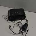 Timex Alarm Clock for Bedroom with FM Radio and 10 Station Presets, Clock Radio with Dual Alarms, USB Charger, Large Display, Sleep Timer, and Snooze  Black (T232B)