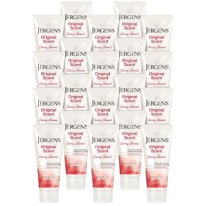 Jergens Original Scent Dry Skin Body Lotion, Hand and Body Moisturizer, Cherry Almond Essence, Dermatologist Tested, 2 Oz, Pack of 20 (2 Fl Oz (Pack of 20))