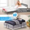 YUOROS Extra Tall Mattress Slide Stopper Holder Gripper Retainer Bar for Metal to Keep Mattress from Sliding