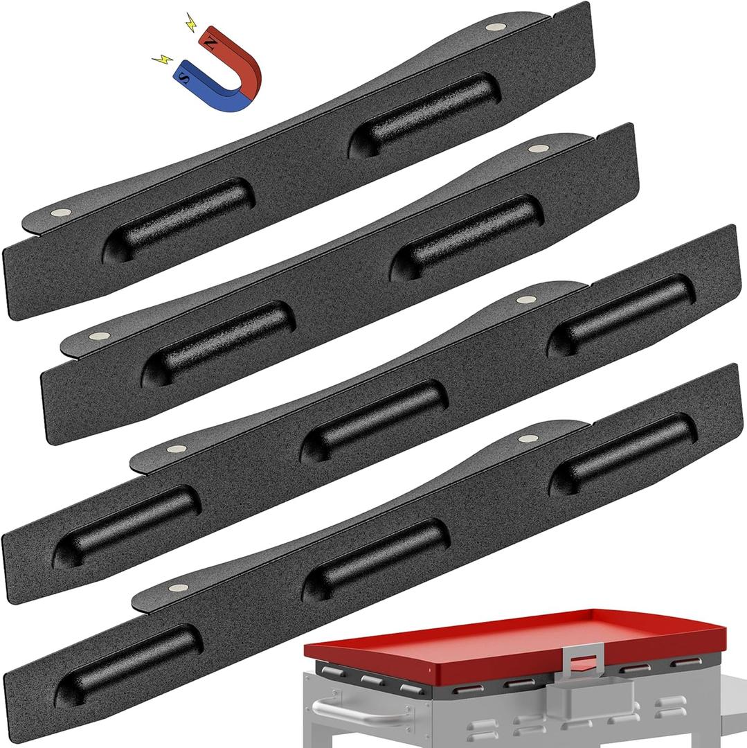Upgraded Wind Guards for Blackstone 28 Inch Griddle, Blackstone Griddle Accessories, Magnetic Stainless Steel Wind Screen for Black stone Grill,Protect Flame Hold Heat, Compatible with HoodSide Shelf