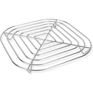 LikeLion Crisper Rack for Ninja Crispi Air Fryer FN101, Stainless Steel SUS304, Food Grade, Compatible with Ninja Crispi Air Fryer 2.5Qt and 4QT Glass Containers, Silver