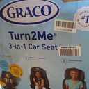 Graco Turn2Me 3-in-1 Rotating Convertible Car Seat, Manchester, Rear-Facing Rotation Only, Forward-Facing Mode, Highback Booster Up to 100 lbs, Adjustable Headrest & Harness, Steel Reinforced Frame, Mfg Date 5/16/2026