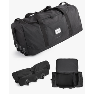 BAGSMART 83L Foldable Travel Bag, Large Duffle Bag for Travel, Duffel Luggage Bag for Sport College Camping, Water Resistant, Black