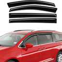 Rain Guards Fit for Chrysler Pacifica 2017 2018 2019 2020 2021 2022 2023 2024 2025, Tape-On Side Window Deflector Durable 2017-2025 Pacifica Rain Guard Black 4 PCS