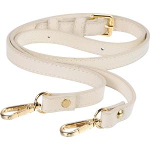 uxcell Purse Strap, Leather Adjustable Replacement Strap for Women's Crossbody Handbags Bag, 0.6" Wide, 41-51" Long (Beige)