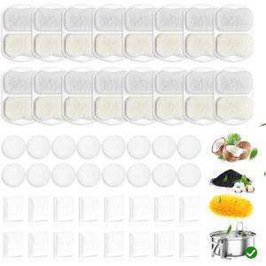 16 Packs Replacement Filters Compatible with Oneisall Dogs Water Fountain - Triple Filtration Filters for Oneisall 7L/230oz/1.8G Stainless Steel Pet Fountain PWF-002