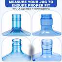 (5 Pack) 5 Gallon Water Jug Cap,Silicone Reusable Replacement Cap, Non Spill Bottle Caps for 55mm Bottle Water Dispenser Caps
