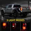 OKLPF Rear Brake Tail Light Compatible With 2009 2010 2011 2012 2013 2014 Ford F150 F-150,Replace Red Taillight Assembly Red Smoked Tail light,Included A Luxurious Box,Driver and Passenger Side