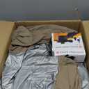 Realspring 2 Pcs Inflatable Bean Bag Chairs with Electric Air Pump Outdoor Blow up Chair Inflatable Lazy Sofa Folding Portable Loungers Couch for Living Room Bedroom(Brown)