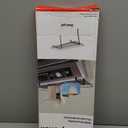 Household Essentials Rear Display Over-The-Washer Storage Shelf to Organize and Store Laundry Room Supplies, Matte Black