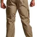 CQR Men's Tactical Pants, Water Resistant Ripstop Cargo Pants, Lightweight EDC Work Hiking Pants, Outdoor Apparel