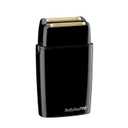 BaBylissPRO METALFX Double Foil Shaver, Handheld Electric Razor for Travel, Portable Cordless Close Face Shaver for Head, Beard, & Neck (Black)