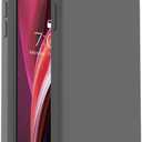 Vooii for iPhone SE Case 2022/3rd/2020,iPhone 8/7 Case, Upgraded Liquid Silicone with [Flat Edges] [Camera Protection] [Soft Anti-Scratch Microfiber Lining] Phone Case for iPhone SE - Dark Grey