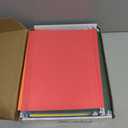 Hanging File Folders, 50 Pack Letter Size Hanging File folders with 1/5-cut Tabs, Stay Organized for Your Home and Office Bulk File, Documents and Paper, 10 Colors