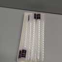 BBTO 12 Pcs Christmas Advent Spiral Candle Unscented Metallic Taper Candles Dripless Twist Candles Metallic Dinner Birthday Candle for Home Birthday Wedding Party Holiday Decor (White, 8 Inch)