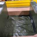 Faux Leather Couch with 2 Throw Pillows, Sofa Couches for Living Room, 3 Seater Sofa with Wide Armrests, Wood Legs, Deep Seats, Back Cushion, Sturdy Support Feet, for Office, Living Room, Olive Green