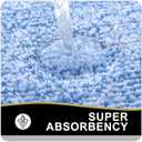 OLANLY Bathroom Runner Rug 70x24, Extra Soft and Absorbent Microfiber Bath Rugs, Non-Slip, Machine Washable, Quick Dry Shaggy Bath Carpet, Extra Long Bath Mats for Bathroom, Tub, Shower, Blue