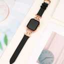 Wearlizer Leather Band Compatible with Apple Watch Bands Women 41mm 40mm 38mm 49mm 46mm 45mm 44mm 42mm, Fancy Dressy Strap for iWatch Series 11 10 9 8 7 6 5 4 3 SE/Ultra 3 2 1
