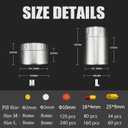 Titanium Pill Container Large, Portable Pill Case Waterproof Heat Resistant, Compact EDC Camping Pill Box, Emergency Pill Carrier, Travel Pill Holder Discreet Daily Medicine Caddy