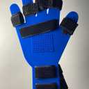 Finger Training Device Finger Orthotics Hand Splint with Wrist and Hand Brace Finger Mobility Hand Splints for Straightening Fingers Finger fingerboard rehabilitation training device (Blue)