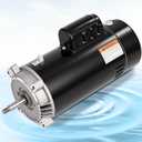 UST1152/UCT1152 1 1/2HP Pool Pump Motor, 56J Frame Swimming Pool Pump Motor | 115/230V, 3450 RPM, 303 Stainless Steel Shaft, Replacement Motor for Outdoor/Indoor Swimming Pool