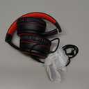 RORSOU R10 Over-Ear Headphones with Microphone, Lightweight Folding Stereo Bass Headset with 1.5M No-Tangle Cord, Portable Wired Headphones for Smartphone Tablet Computer MP3 / 4 (Black)