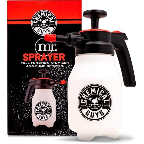 Chemical Guys Mr. Sprayer Full Function Pressure Atomizer and Pump Sprayer, Professional 50 oz Spray Bottle for Cleaning & Washing, for Home, Garden, Car Detailing, Easy Pump Action and Adjustable