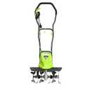 BUCOTOD 18-Inch 13.5 Amp Tiller/Cultivator with 6 Steel Tines, 3-Adjustable Wheels, Foldable Handle, 8'' Tilling Depth Electric Corded Tillers, Electric Garden Rototiller for Garden Lawn Soil Digging