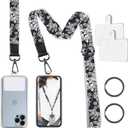 Phone Lanyard Crossbody Phone Strap, Tropical Leaf Cell Phone Lanyard for Around The Neck Shoulder Wristlet Strap