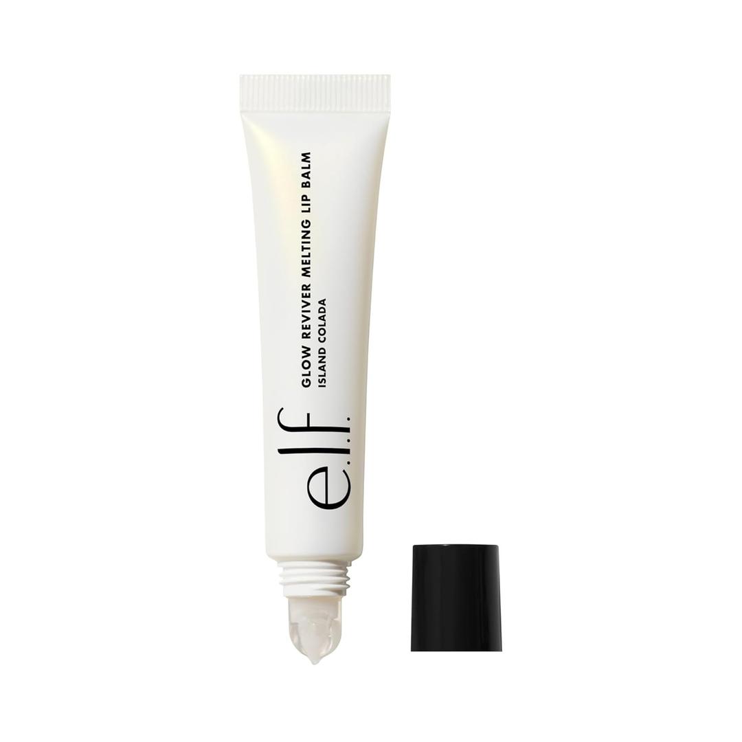 e.l.f. Glow Reviver Melting Lip Balm, Hydrating Tinted Lip Balm For A Glossy Finish & Soft, Supple Lips, Vegan & Cruelty-Free, Island Colada