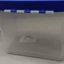 Bankers Box Heavy Duty Portable Plastic File Box with Hanging Rails, Letter, 1 Pack (0086304)