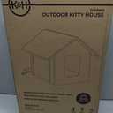 K&H Heated Cat House, Outdoor Kitty Shelter, Safety Listed, 20W, Red/Black