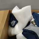 Outdoor Chair Cushions, Set of 6, 18.5 x 16 Inch, Navy Blue, 18.5" x 16" 6 Pack