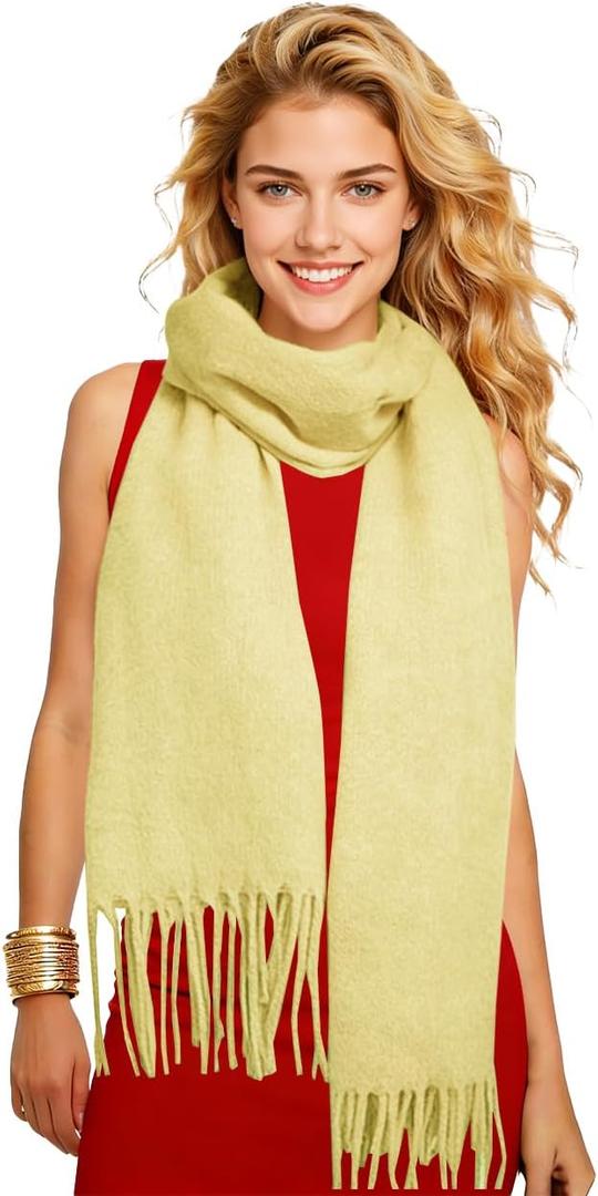 Winter Soft Long Scarf, Pashmina Shawls and Wraps, Warm Large Scarves for Men Women Evening Dress Wedding