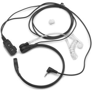 Throat Mic Earpiece Headset for Garmin Radio Rino 110 120 130 520HCX 530HCX 610 650 655T 700T 750 755T Walkie Talkie 1-pin Vibration Sensors Covert Acoustic Air Tube VOX-PTT