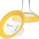 PumpMom-us 21mm Breast Shields Compatible with Medela Breast Pump Parts, Replace Flange Accessories for PersonalFit, Freestyle, Harmony, PersonalFit Flex Breast Shield