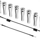 8 Ends Door Cable Repair Kit Compatible with Ford F-Series E-Series Ranger Expedition Excursion Navigator Latch Lock Handle Billet Aluminum + FordCargo Door Latch Release Cable