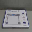 Etekcity Digital Body Weight Bathroom Scale, Large Blue LCD Backlight Display, High Precision Measurements,6mm Tempered Glass, 400 Pounds (Blinding Silver)