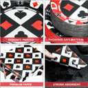 180PCS Casino Party Supplies Serve 60, Poker Party Paper Plates and Napkins Kit for Casino Night Poker Club Birthday Party Decorations, Includes Dinner Plates, Dessert Plates, Napkins