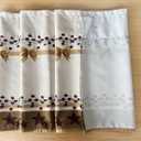 Country Stars Bows Red Berry Barn Window Curtain Valance Boho for Decorative Privacy Rod Pocket 52 X 16 Inches