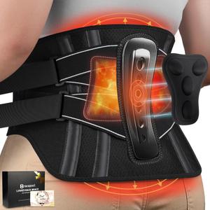 Back Brace For Lower Back Pain Women Men With 360Support & Hot/Cold Compress,Breathable Back Support Belt With 3D Pad,Adjustable Back Brace For Sciatica,Herniated Disc,Scoliosis, Large