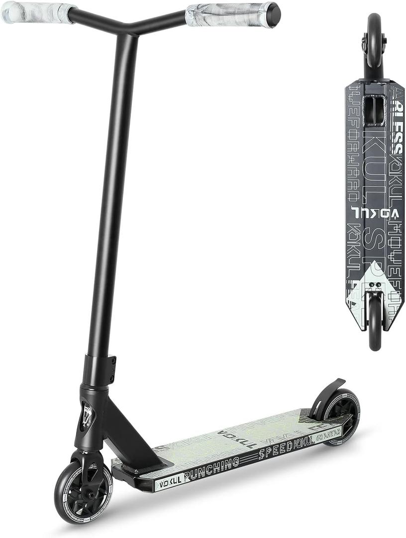 VOKUL K1 Pro Scooters - Stunt Scooter | Trick Scooter - Intermediate and Beginner Freestyle Scooter for Kids 8 Years and UP,Teens and Adults -Quality Kick Pro Scooter for Boys and Girls (Grey)