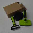 3PCS Self Cleaning Slicker Brush & Pet Grooming Rake & Bath Brush for Dogs,Cats and Horses | Double-Sided Dematting Comb & Skin Friendly Deshedding Grooming Tool | Premium Pet Supplies(Green Black)