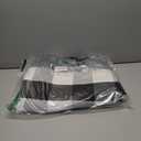 Buffalo Plaid Area Rug - 4 x 6 Ft, Black and White Checkered, Washable Cotton, Ideal for Front Porch, Kitchen, Entryway, Patio, Bathroom