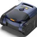 Pool Vacuum for Inground Pool, Cordless Pool Cleaner Robot with Smart Navigation, Self-Parking, LED Indicator, Wall&Waterline Above Ground Pool Vacuum Cleaning up to 2150 Sq.ft