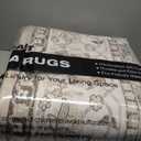 8x10 Living Room Rug for Family- Washable Oriental Stain Resistant Rugs for Bedroom Nursery Non Slip Ultra Soft Carpet for Dining Room Medallion Farmhouse Home Decor Floor Decoration Mat (8x10 Beige)