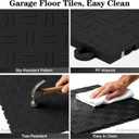 ToLanbbt 12" x 12" Garage Floor Tiles Interlocking, Non-Slip for Basement
