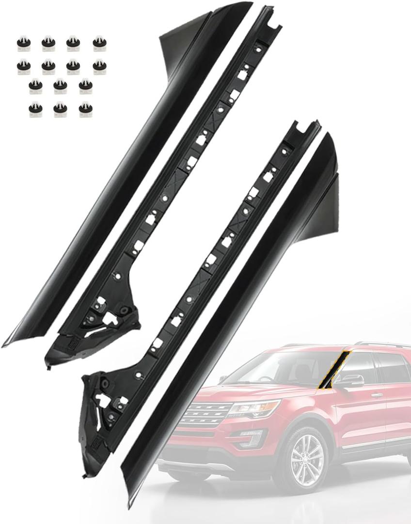 Windshield Trim Molding A-Pillar Fit for 11-19 Ford Explorer BB5Z7803145AA