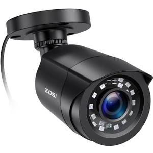 ZOSI 2.0MP 1080p 1920TVL Outdoor Indoor Security Camera,Hybrid 4-in-1 TVI/CVI/AHD/CVBS CCTV Camera,80ft IR Night Vision Weatherproof For 960H,720P,1080P,5MP,4K analog Home Surveillance DVR System